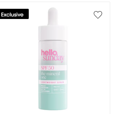 Hello Sunday The Mineral One - Mineral Serum SPF 50 with Squalane