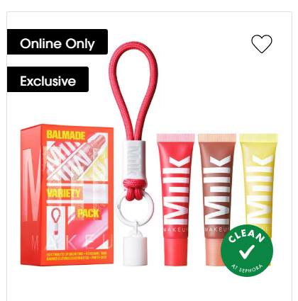 Milk Makeup Balmade Variety Pack Hydrating Lip Balm & Keychain