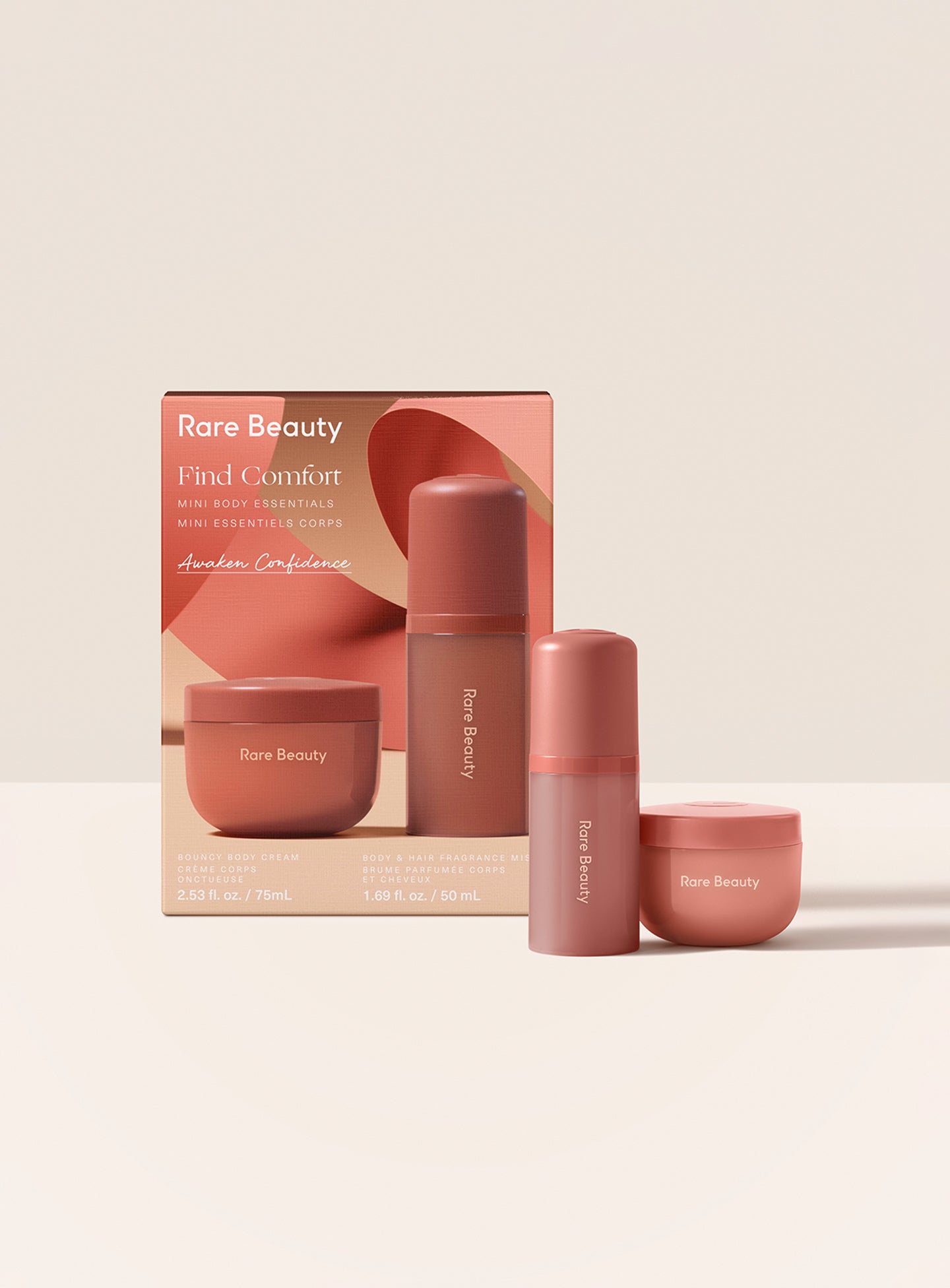Rare Beauty Mini Find Comfort: Awaken Confidence Body Essentials