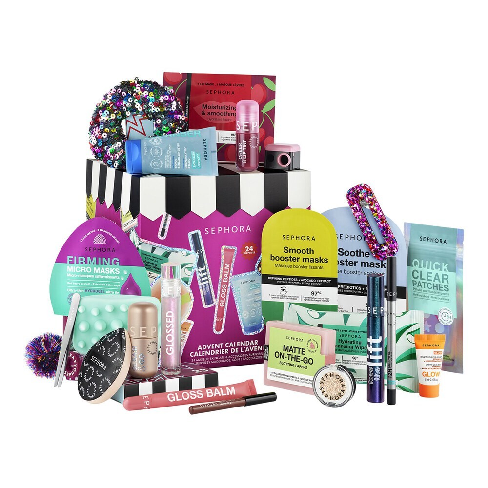 Sephora Collection Advent Calendar 24 Makeup, Skincare, and Accessories Surprises